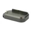 Picture of Taran Tactical Innovation Base Pad For Glock +0  9/40 Double Stack  Titanium Gray Finish GBP940-5S