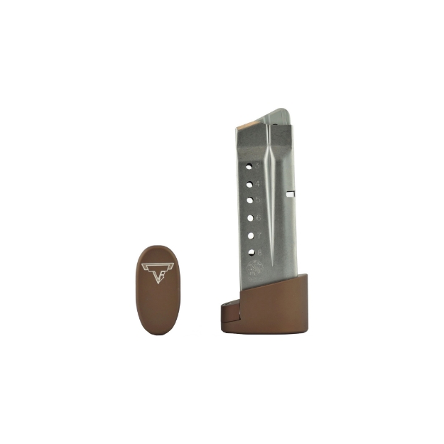 Picture of Taran Tactical Innovation Firepower Base Pad  Fits M&P Shield 9mm & 40SW  +1/+2  Coyote Bronze Finish MPSB940-06