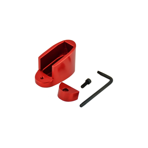 Picture of Taran Tactical Innovation Firepower Base Pad  Fits M&P Shield 9mm & 40SW  +1/+2  Red Finish MPSB940-03