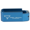 Picture of Taran Tactical Innovation PMAG Base Pad for AR15  +5  Blue Finish PMBP-02