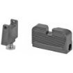 Picture of Taran Tactical Innovation Ultimate Fiber Optic Sight Set  Fits Glock MOS Co-Witness Height  Black Finish GSSF-003