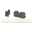 Picture of Taran Tactical Innovation Ultimate Fiber Optic Sight Set  Fits Glock RMR Cut Co-Witness Height  Black Finish GSSF-004