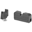 Picture of Taran Tactical Innovation Ultimate Fiber Optic Sight Set  Fits Glock RMR Cut Co-Witness Height  Black Finish GSSF-004