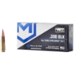 Picture of Maxim Defense Industries SBA Short Barrel Ammunition  300 Blackout  115 Grain  Solid Copper Bullet  TUI (Tumble Upon Impact) Design  20 Round Box MXM-49004