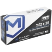 Picture of Maxim Defense Industries SBA Short Barrel Ammunition  7.62X39  117 Grain  Solid Copper Bullet  TUI (Tumble Upon Impact) Design  20 Round Box MXM-49003