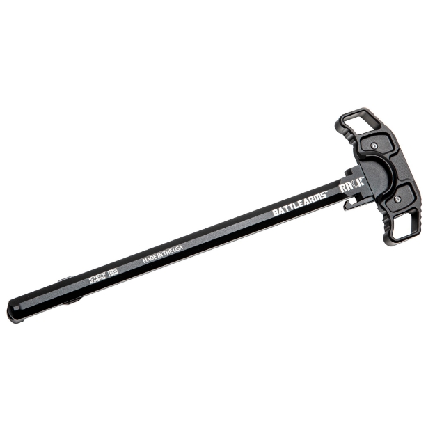 Picture of Battle Arms Development Rack Charging Handle  Fits DPMS Pattern Rifles  Matte Finish  Black  Ambidextrous BAD-RACK-308