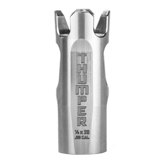 Picture of Battle Arms Development Thumper Muzzle Brake  Stainless Finish  1/2X28 Threads BAD-THUMPER-223-SS