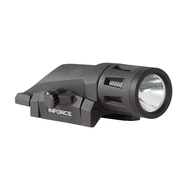 Picture of INFORCE WML-Weapon Mounted Light  Multifunction Weaponlight  Gen 2  Fits Picatinny  Black  400 Lumen for 1.5 Hours  White LED  Constant/Momentary/Strobe  Ability to Switch Between Momentary Only to Full Function Modes IF71002