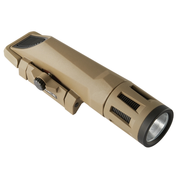 Picture of INFORCE WMLx  Weaponlight  White/Infrared  Gen 2  Fits Picatinny  Flat Dark Earth  700 Lumen for 2 Hours  White LED   Secondary IR LED 400mW  4 Hours  Primary White Light  Constant/Momentary/Strobe  Strobe Disable IF71005DE