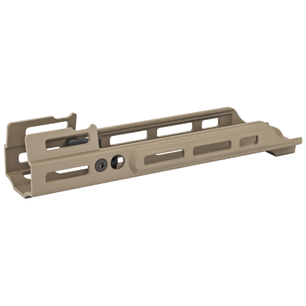 Picture of Kinetic Development Group  LLC SCAR MREX M-Lok MKII Handguard  2.2"  Fits SCAR 16s/17s  Includes 2 M-Lok Pic Rail Sections  Flat Dark Earth MRX5-MK2-140