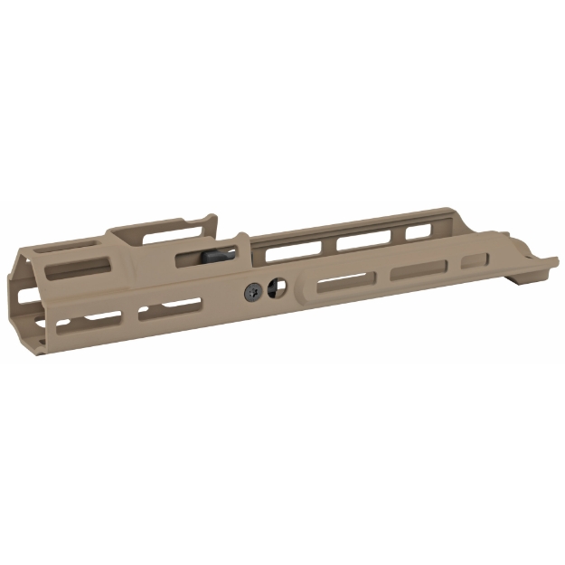 Picture of Kinetic Development Group  LLC SCAR MREX M-Lok MKII Handguard  4.25"  Fits SCAR 16s/17s  Includes 2 M-Lok Pic Rail Sections  Flat Dark Earth MRX5-MK2-130