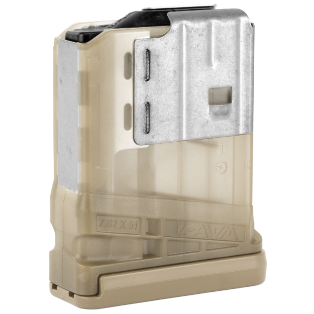 Picture of Lancer L7AWM Magazine  308 Winchester/762NATO  10 Rounds  Fits AR10  Translucent Dark Earth Finish L7-10-TDE