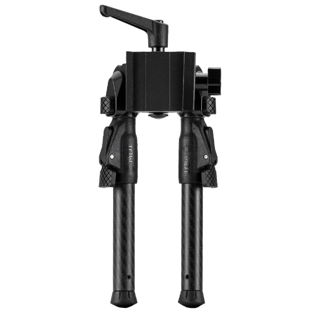 Picture of MDT GRND-POD Bipod  Height Adjustable  Four Locking Positions (0  50  80  and 180 Degrees)  M-LOK Attachment Interface  Aluminum Core  Carbon Fiber Legs  Matte Finish  Black 107771-BLK