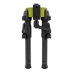 Picture of MDT GRND-POD Bipod  Height Adjustable  Four Locking Positions (0  50  80  and 180 Degrees)  MLOK Attachment Interface  Aluminum Core  Carbon Fiber Legs  Matte Finish  Green Aluminum Core  Black 107771-GRN