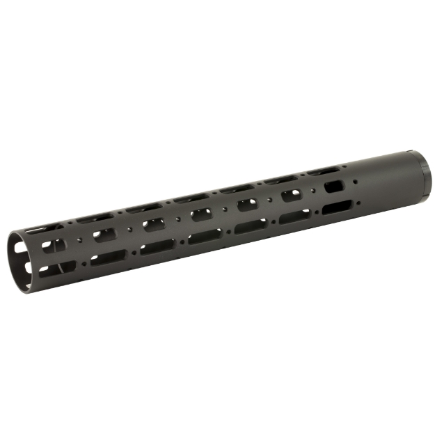 Picture of Nordic Components NC-1 Free Float 15.5" Extended-Length Handguard Assembly  Includes Barrel Nut and Lock Ring  Threaded Mounting Points Accommodate Nordic Rail Sections  Not M-LOK Compatible  Black FFT-NC1-XL