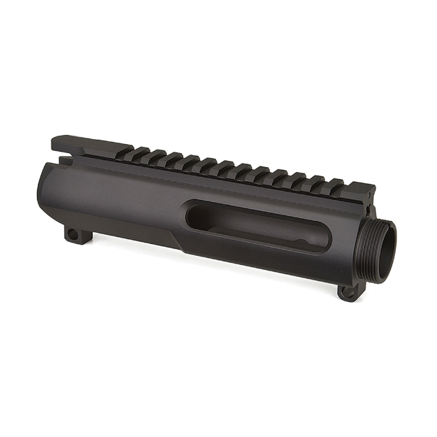 Picture of Nordic Components NC15 Extruded Stripped Upper  Fits AR15  Black Finish  Upper Receiver Eliminates Dust Cover and Forward Assist  Compatible with Milspec BCGs/Charging Handles/Barrels/Most Handguards  Flat Top Picatinny Rail  7029-T6 Aluminum  Weight 10oz NC15-UR-EXT