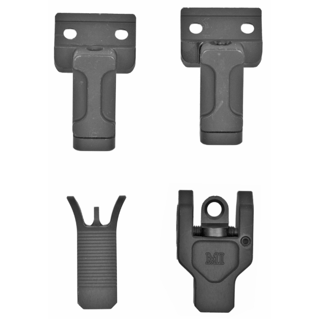 Picture of Midwest Industries 45 Degree Offset Sight Set  Ambidextrous  Black Anodized Finish  Includes A2 Front Sight Tool MI-CRS-FOSS-A2