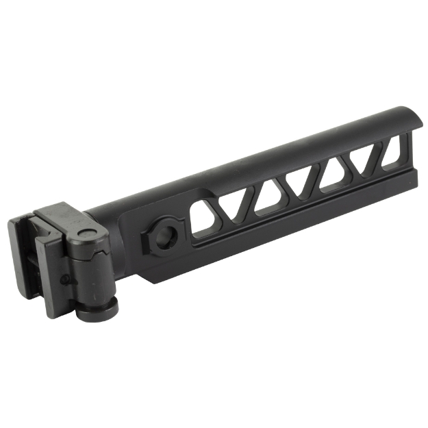 Picture of Midwest Industries Alpha M4 Beam Side Folder  Compatible with Mil Spec AR15 Stocks  Fits AK47 and Other Firearms that Include a 1913 Stock Adapter  Anodized Finish  Black MI-ALPHA-M4BSF