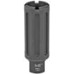 Picture of Midwest Industries Blast Can  Blast Diverter  9MM  1/2-36 Thread  Aluminum  Black Anodized Finish  3.375" Length  1.2" Diameter  3.2 oz MI-BC9