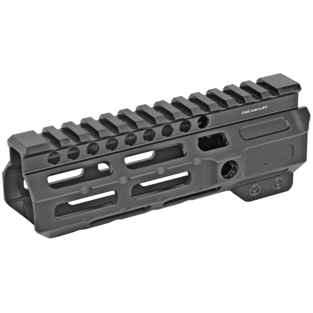 Picture of Midwest Industries Combat Rail  Handguard  6" Length  M-LOK  Includes 5-Slot Polymer Rail Section  Barrel Nut and Wrench  Fits AR-15  Black Anodized Finish MI-CRM6