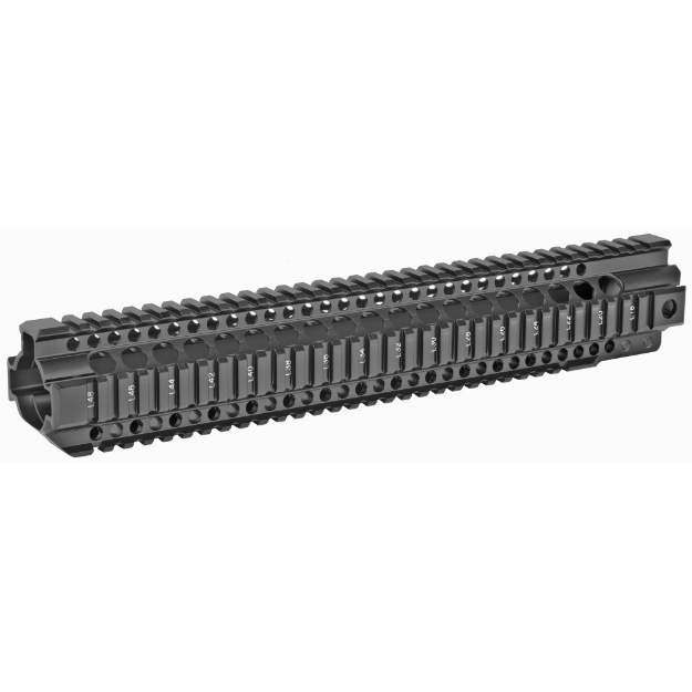 Picture of Midwest Industries Combat Rail T-Series  Free Float Handguard  14" Length  Quad Rail  Includes Barrel Nut and Wrench  Fits AR-15  Black Anodized Finish MI-CRT14