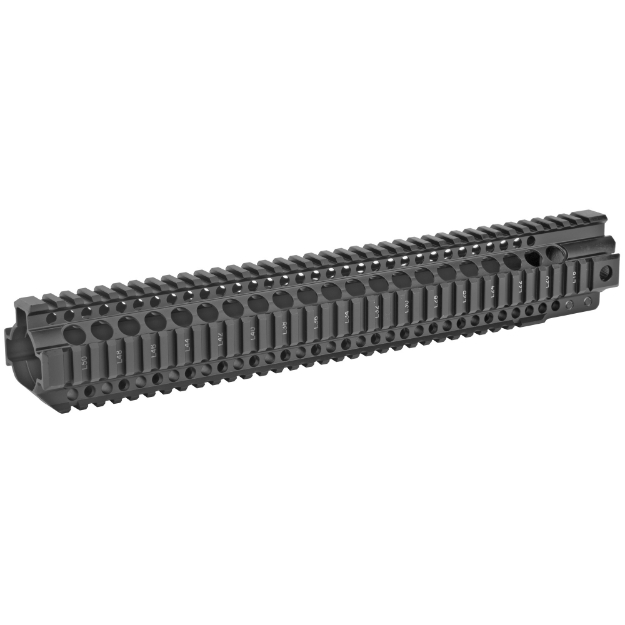 Picture of Midwest Industries Combat Rail T-Series  Free Float Handguard  15" Length  Quad Rail  Includes Barrel Nut and Wrench  Fits AR-15  Black Anodized Finish MI-CRT15