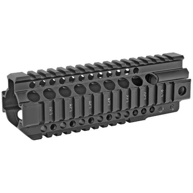 Picture of Midwest Industries Combat Rail T-Series  Free Float Handguard  7.25" Length  Quad Rail  Includes Barrel Nut and Wrench  Fits AR-15 Rifles  Black Anodized Finish MI-CRT7.25