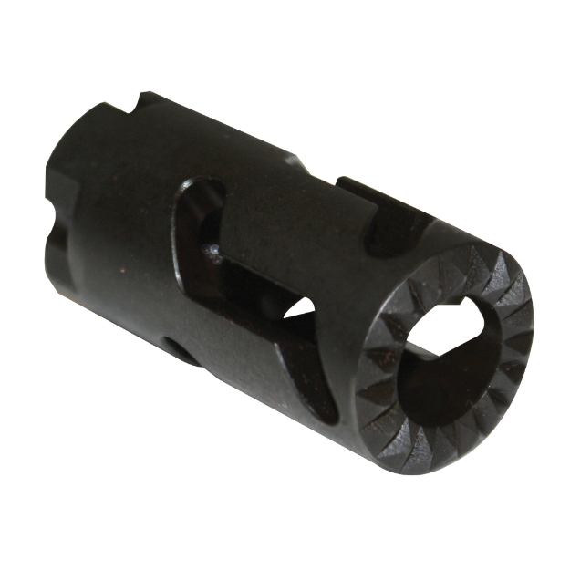 Picture of Midwest Industries Flash Hider  7.62X39  Impact Device  M14 x 1.0 Left Hand Thread  Black MI-AKFH1