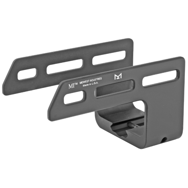 Picture of Midwest Industries M-LOK Light Mount with Hand Stop  Aluminum  Fits Keltec KSG  Black Anodized Finish MI-KSG-MM