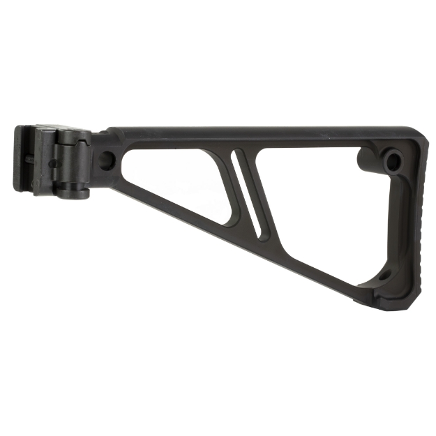 Picture of Midwest Industries Side Folding Fixed Stock  Black  Fits Picatinny Rail MI-STAP-SF-FES