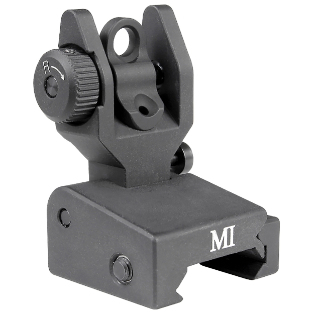 Picture of Midwest Industries Sight  Fits Picatinny  Black  Low Profile Flip Sight MCTAR-SPLP