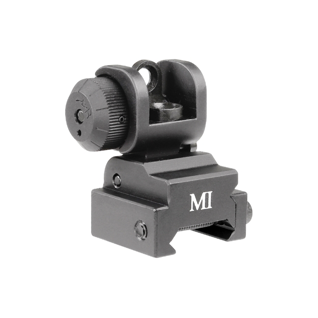 Picture of Midwest Industries Sight  Fits Picatinny  Black  Rear  Flip Up MCTAR-ERS