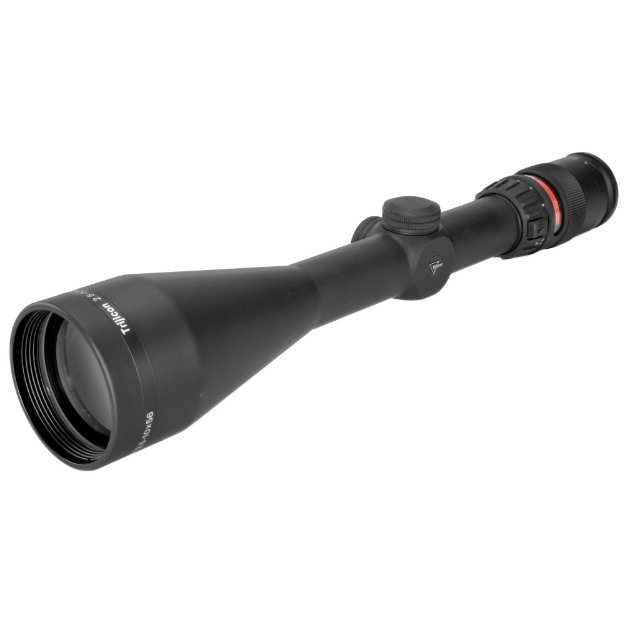 Picture of Trijicon AccuPoint 2.5-10x56mm Riflescope with BAC  Red Triangle Post Reticle  30mm Tube  Matte Black  Capped Adjusters TR22R