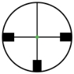 Picture of Trijicon Accupoint Rifle Scope  1-4X24mm  30mm  German #4 Crosshair With Green Dot Reticle  Matte TR24-3G