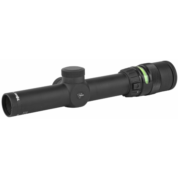 Picture of Trijicon AccuPoint Rifle Scope  1-4X24mm  30mm  Green Triangle  Matte Black Finish TR24G