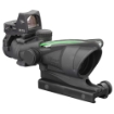 Picture of Trijicon ACOG  4X32mm  Dual Illuminated Green Chevron .223 Reticle  TA51 Mount  3.25 MOA RMR Type 2  Matte Black Finish TA31-D-100548
