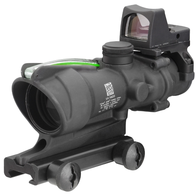 Picture of Trijicon ACOG  4X32mm  Dual Illuminated Green Crosshair .223 Reticle  TA51 Mount  3.25 MOA RMR Type 2  Matte Black Finish TA31-C-100552