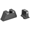 Picture of Trijicon Bright & Tough  Sight  Suppressor Height  Green Front with Yellow Rear  Fits Glock 17/19/22/23/26/27/31/32/33/34/35/37/38/39  Black GL201-C-600651
