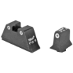 Picture of Trijicon Bright & Tough  Sight  Suppressor Height  Green Front with Yellow Rear  Fits Glock 17/19/22/23/26/27/31/32/33/34/35/37/38/39  Black GL201-C-600651