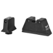 Picture of Trijicon Bright & Tough  Sight  Suppressor Set  Fits Glock 17 17L 19 22 23 24 25 26 27 28 31 32 33 34 35 37 38 39  Black Front/Black Rear with Green Lamps GL201-C-600661