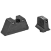 Picture of Trijicon Bright & Tough  Sight  Suppressor Set  Fits Glock 20 21 29 30 and 41 (including S and SF variants)  Black Front/Black Rear with Green Lamps GL204-C-600698