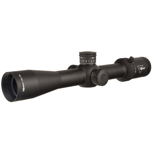 Picture of Trijicon Credo 2-10x36mm First Focal Plane Riflescope with Red MOA Precision Tree  30mm Tube  Matte Black  Exposed Elevation Adjuster with Return to Zero Feature CR1036-C-2900037