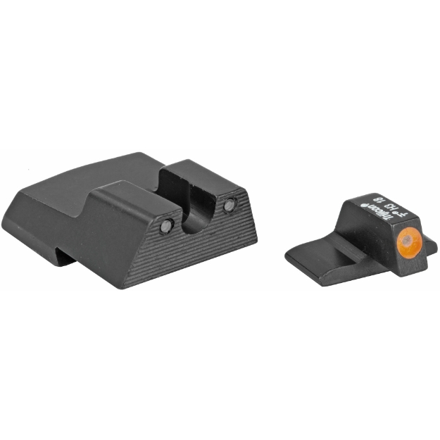 Picture of Trijicon HD Night Sights  Fits H&K .45C  .45C Tactical  P30  P30L  and VP9 models  Not compatible with Optics Ready VP9  Orange Front Outline  Front/Rear HK110O-600601