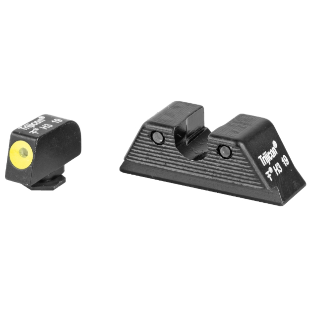 Picture of Trijicon HD Tritium Night Sights  Yellow Front Outline. Fits Glock MOS 17/19/26/27/33/34 GL114-C-601088