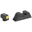 Picture of Trijicon HD Tritium Night Sights  Yellow Front Outline. Fits Glock MOS 17/19/26/27/33/34 GL114-C-601088