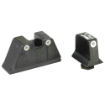 Picture of Trijicon Suppressor Sight Height  Green Front Sight with Orange Rear Lamps  Fits Glock 17/19/22/23/26/27/31/32/33/34/35/37/38/39  Black GL201-C-600650