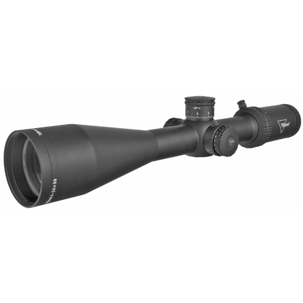 Picture of Trijicon Tenmile 4-24x50mm Second Focal Plane Riflescope with Red LED Dot  MRAD Ranging  30mm Tube  Matte Black  Exposed Elevation Adjuster with Return to Zero Feature TM42450-C-3000007