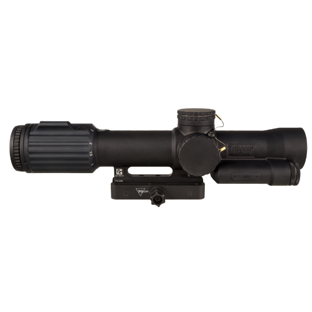Picture of Trijicon VCOG  1-8X28  First Focal Plane  Illuminated MOA Red Crosshair/Dot  Inlcudes Q-LOC Mount  Matte Finish  Black VC18-C-2400013