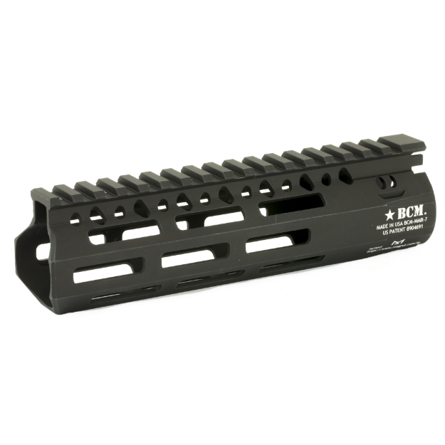 Picture of Bravo Company 7" MLOK Compatible Modular Rail (MCMR)  For AR Rifles  Black BCM-MCMR-7-556-BLK