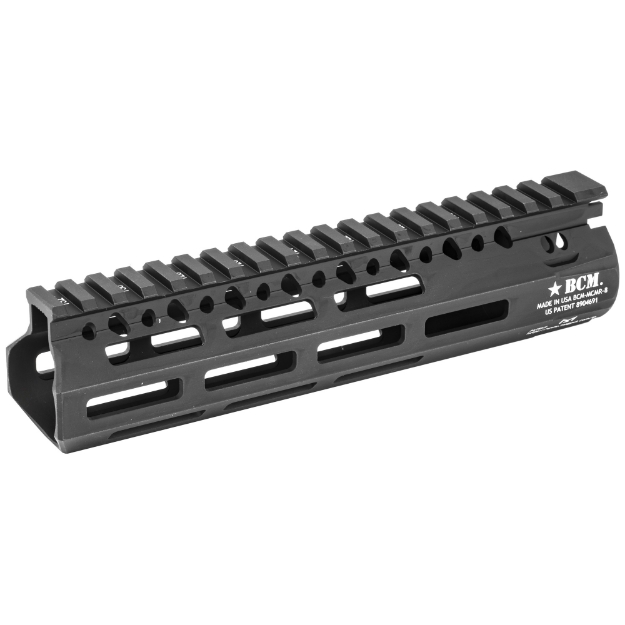 Picture of Bravo Company 8" MLOK Compatible Modular Rail (MCMR)  For AR Rifles  Black BCM-MCMR-8-556-BLK